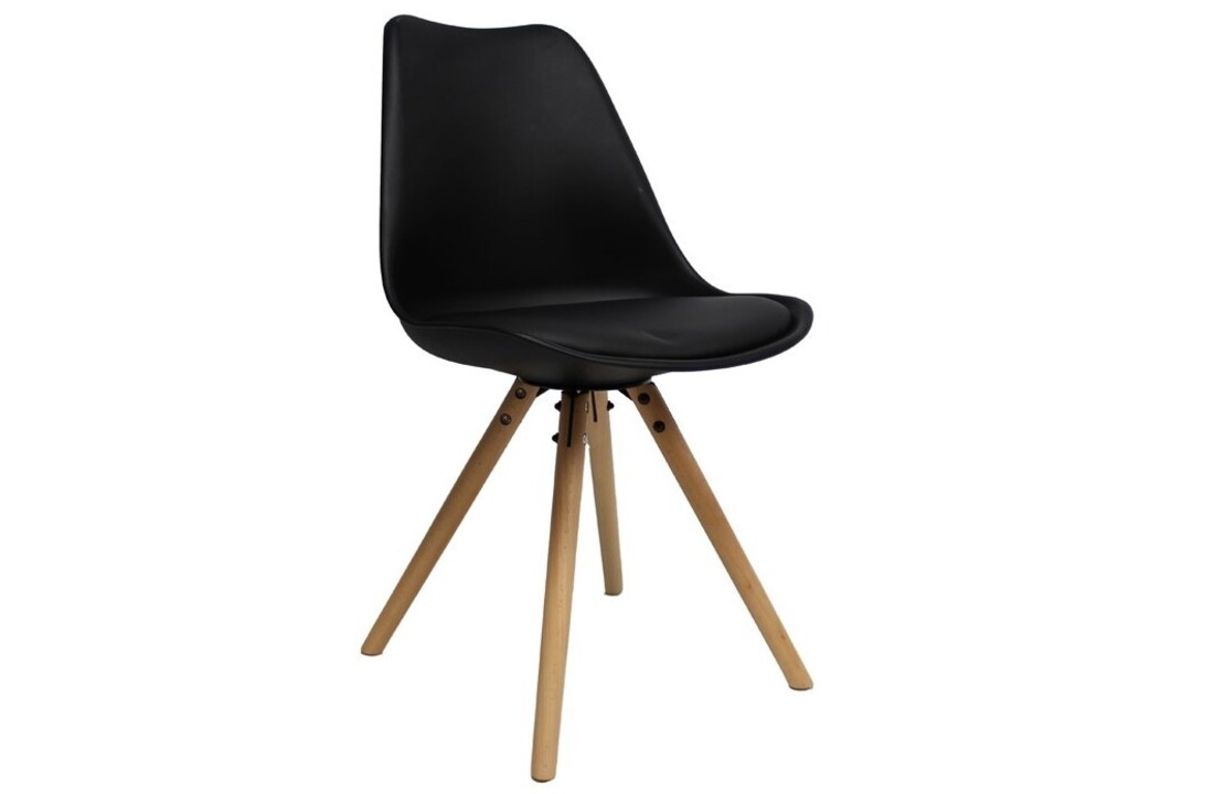 Scandinavisch zwarte ''Brandy'' - B48xD48xH83 cm