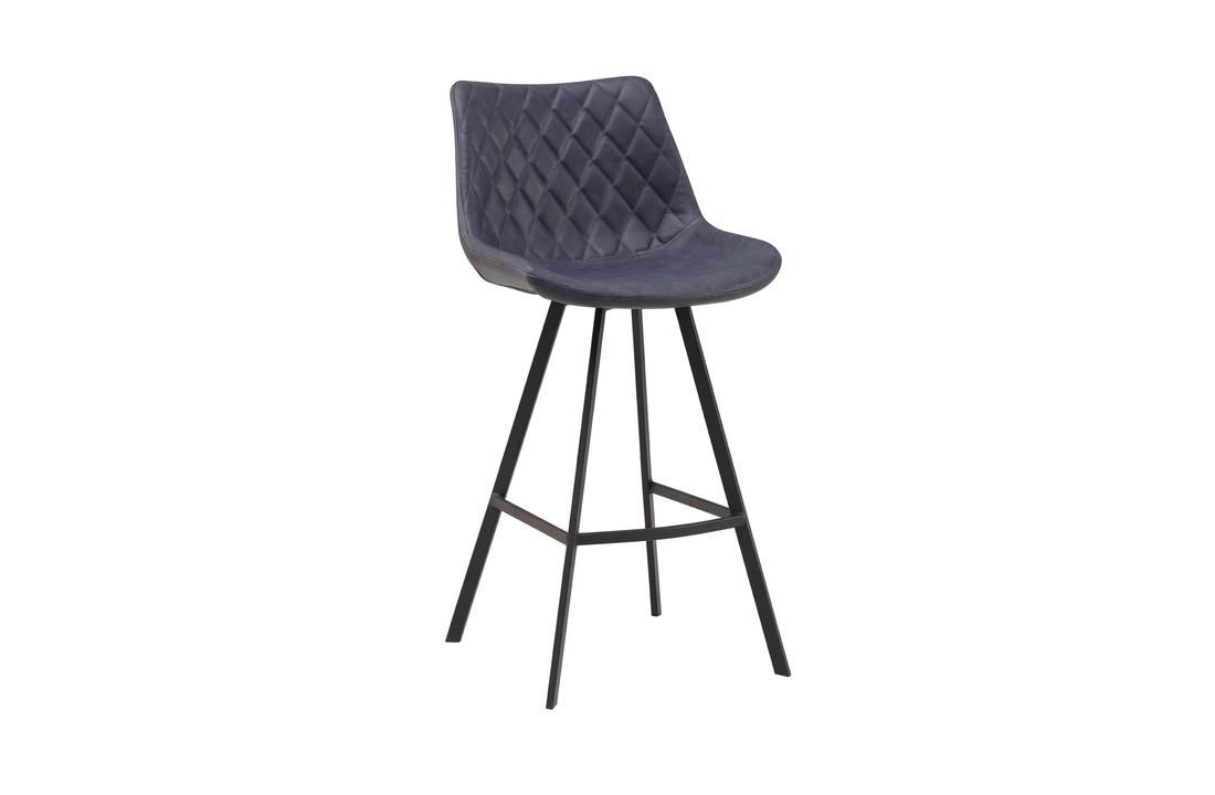 Moderne barkruk blauw - Bowie 50 x 55 x 102 cm (breedte x diepte x hoogte)