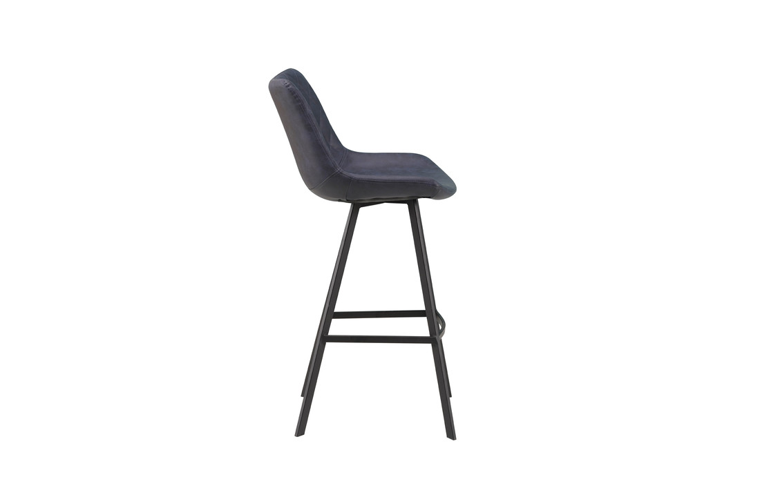 Moderne barkruk blauw - Bowie 50 x 55 x 102 cm (breedte x diepte x hoogte)