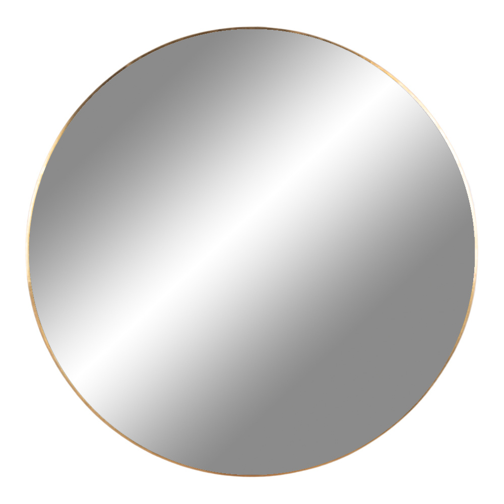 Moderne Spiegel met koperen frame %27%27Jersey%27%27 - Ø100 cm