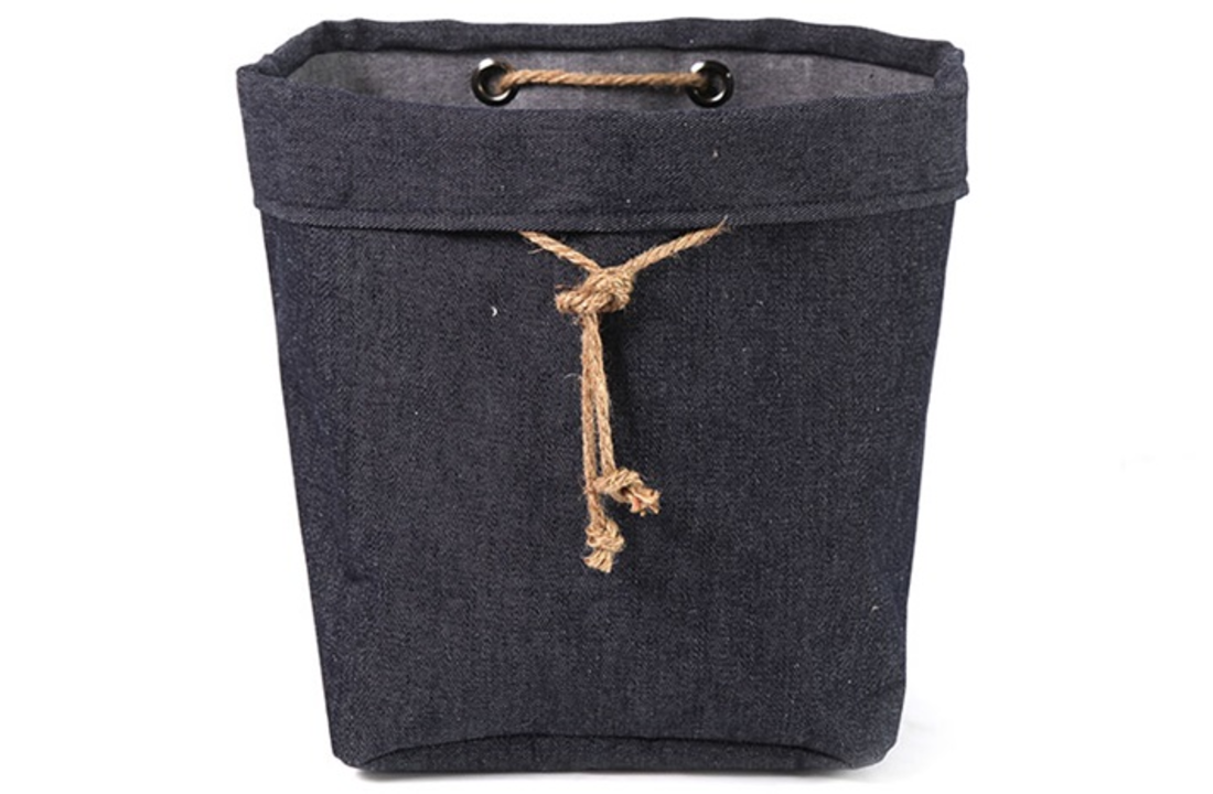 Mand L blauw "Oakes" - L24xB24xH30 CM