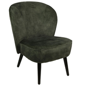 Industriële leger groene %27%27Denver%27%27 Cocktail stoel - L60xB69,5xH76 cm