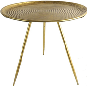 Industriële gouden %27%27Cromo%27%27 bijzettafel L - L60xB60xH60,5 cm