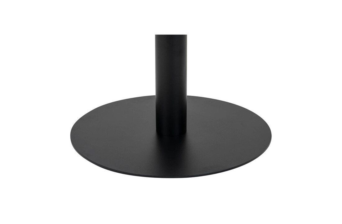 Moderne zwart/witte ''Bolzano'' ronde koffietafel - L70xB70xH45 cm