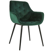 Moderne groene %27%27Waterloo%27%27 stoel - L63xB63xH80 cm