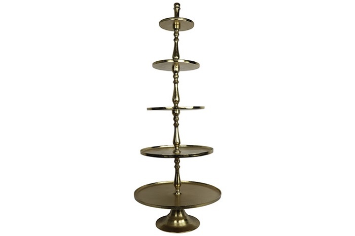 Etagere rd Lucy L gold - L64B64H163CM