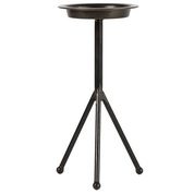 Industriële zwarte %27%27Fajardo%27%27 plateau rond L - L15xB15xH34 cm