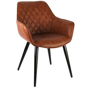 Klassieke bruine %27%27Cordoba%27%27 stoel - L60xB84xH62,5 cm