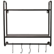 Industriële zwarte %27%27Radford%27%27 kapstok -  L54,5xB20,5xH58,5 cm