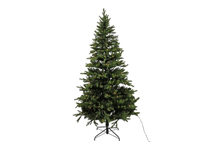 Moderne groene %27%27Fredy%27%27 kerstboom w/240LED XL - L122xB122xH210 cm