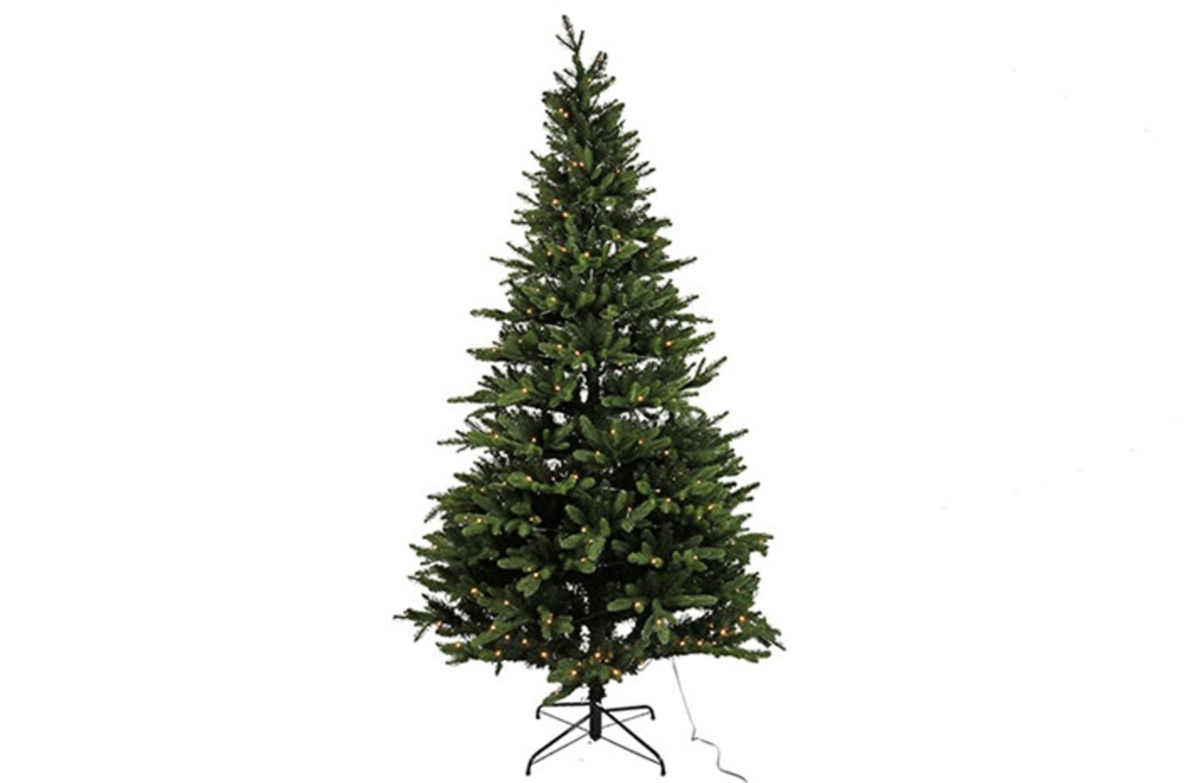 Moderne groene ''Fredy'' kerstboom w/300LED Fredy XXL - L135xB135xH240 cm