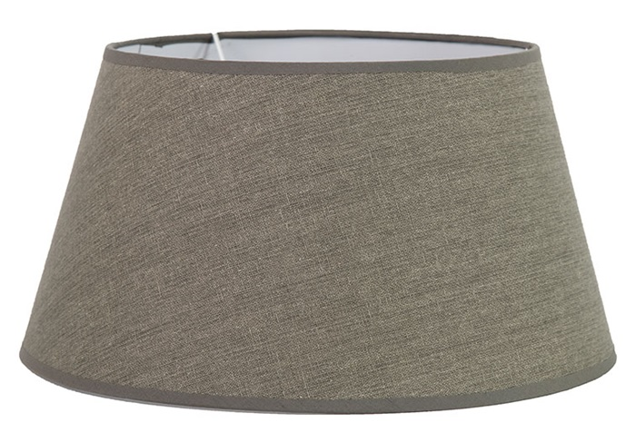 Moderne grijze %27%27Victoria%27%27 lampshade tapered rond  XL - L35,5xB35,5xH18,5 cm