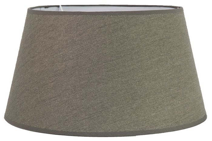 Moderne grijze %27%27Victoria%27%27 lampshade tapered rond  XXL - L41xB41xH21 cm