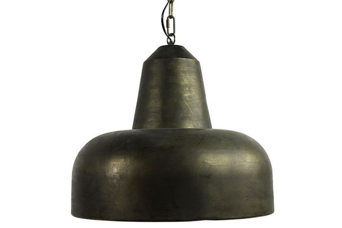 Industriële zwarte %27%27Cliff%27%27 pendant lamp - L51xB51xH47 cm