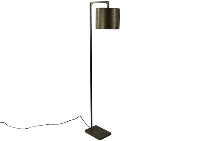 Moderne zwarte %27%27Margolo%27%27 vloerlamp - L44,5xB26xH160 cm