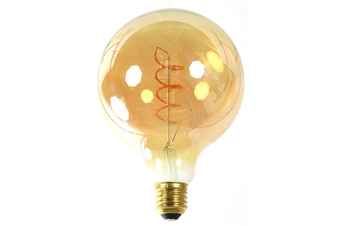 Moderne gouden %27%27Countryfield%27%27 lamp LED DIM  - L12,5xB12,5xH17,6 cm