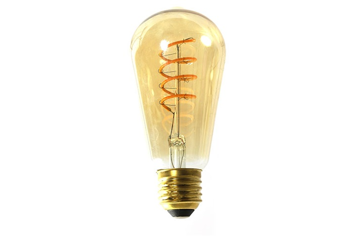 Moderne gouden %27%27Edison%27%27 lamp LED DIM  - L5,8xB5,8xH13 cm