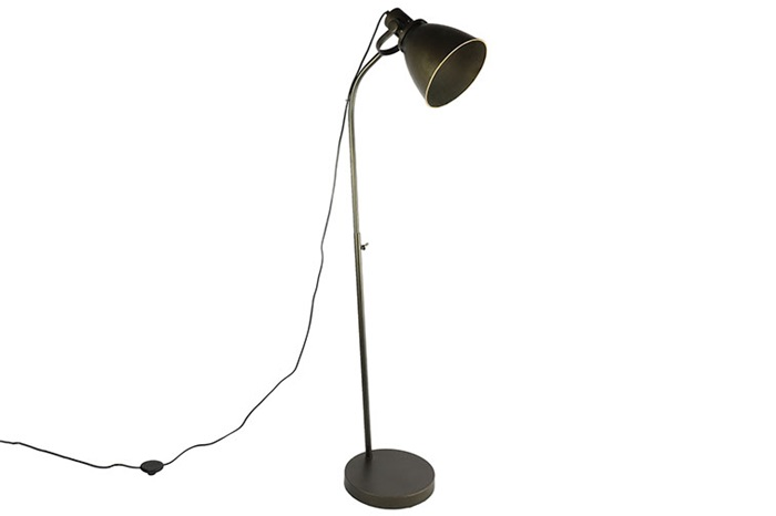 Moderne brons %27%27Gassy%27%27 lamp E27 - L30,5xB28xH103 cm