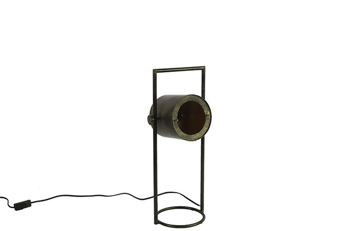 Moderne zwarte %27%27Patony%27%27 tafellamp S - L24xB18,5xH55 cm Moderne zwarte %27%27Patony%27%27 tafellamp S - L24xB18,5xH55 cm