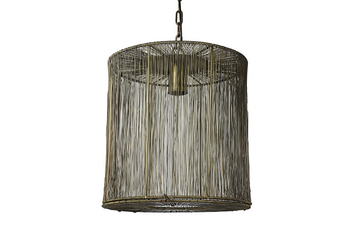 Moderne brass %27%27Maize%27%27 pendant lamp E27 M - L30,5xB30,5xH30,5 cm