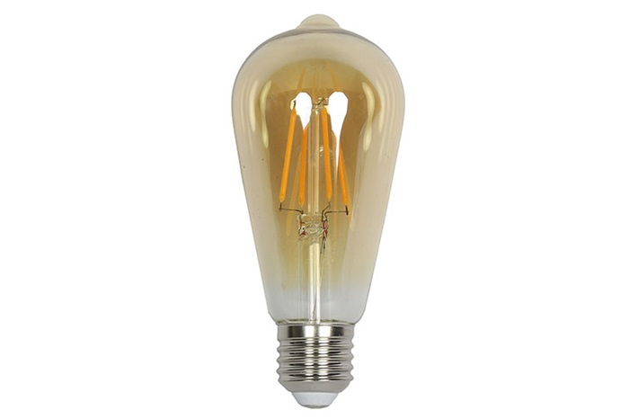 Moderne gouden %27%27Edison%27%27 filament LED DIM 2  E27 - L5,8xB5,8xH13 cm