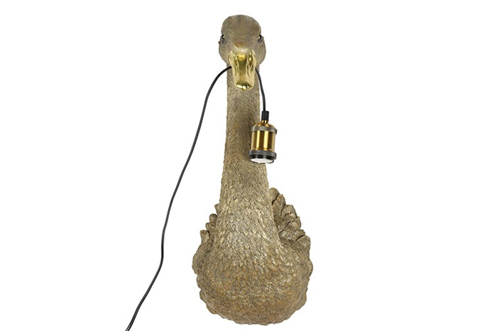 Moderne gouden %27%27Orwell%27%27 zwaan lamp E27 - L57,5xB23,5xH23 cm