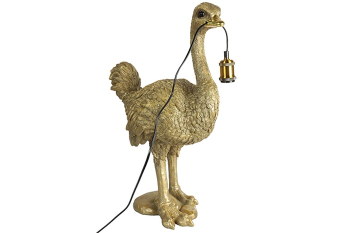 Moderne gouden %27%27Orwell%27%27 giraffe lamp E27 - L47,5xB27xH66,5 cm