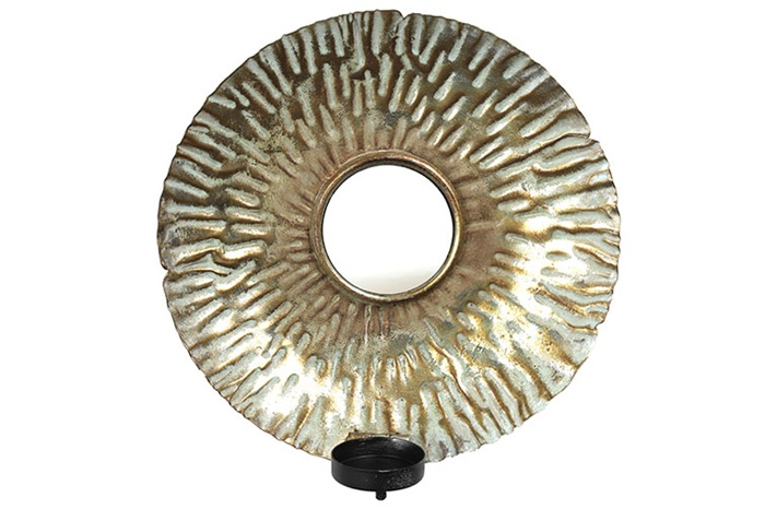 Moderne silver %27%27Sharo %27%27 spiegel L - L22,5xB22,5xH4 cm