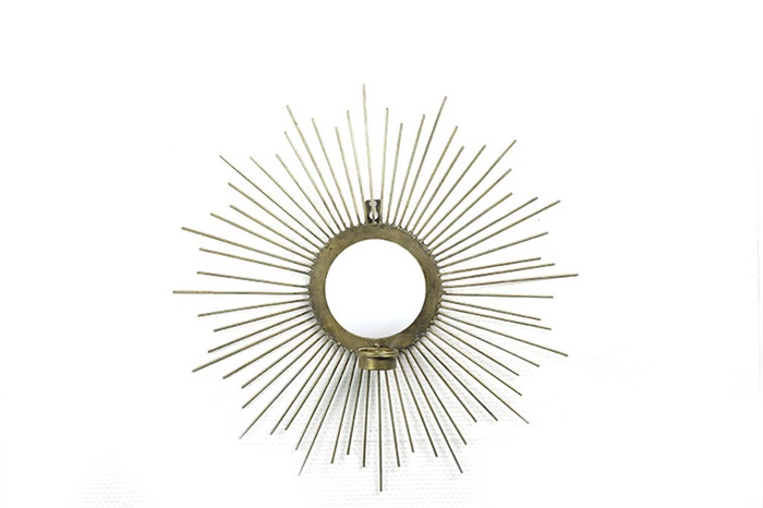 Moderne brass %27%27Solana %27%27 spiegel S  - L34xB6,5xH34 cm