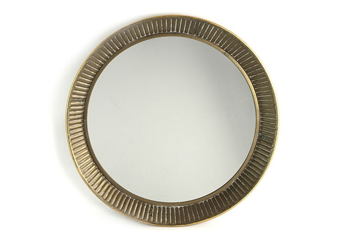 Moderne gouden %27%27Cosima %27%27 spiegel M - L6xB61xH61 cm