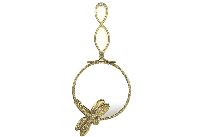 Moderne gouden %27%27Tasha %27%27 handspiegel - L3xB12,5xH28,3 cm