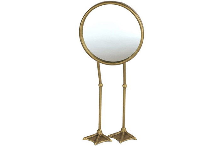 Moderne brass %27%27Yann%27%27 spiegel - L12xB18xH46,5 cm