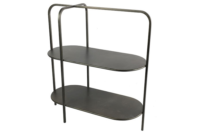 Industriële zwarte  %27%27Conrad%27%27 opbergrek - L27xB57xH62 cm