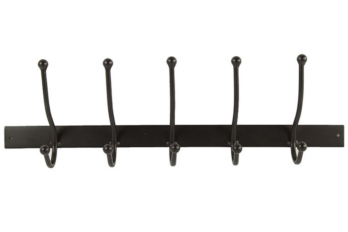 Industriële zwarte %27%27Felix%27%27 kapstok L - L61xB11xH16 cm Industriële zwarte %27%27Felix%27%27 kapstok L - L61xB11xH16 cm