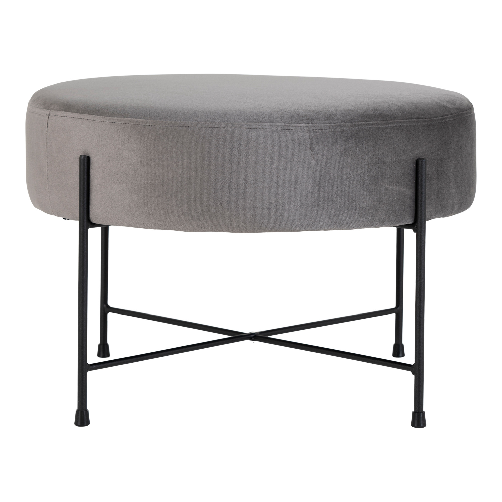 Fluwelen poef "Sofie" - L61xB61xH39 CM