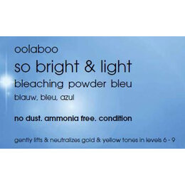 so bright & light bleaching powder blue