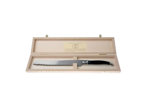 Laguiole Laguiole Premium Bread Knife Black in Box