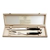 Laguiole Laguiole Premium Carving Set Black in Wooden Box