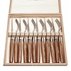 Laguiole Laguiole Premium 6 Steak Knives & 6 Forks Olive Wood