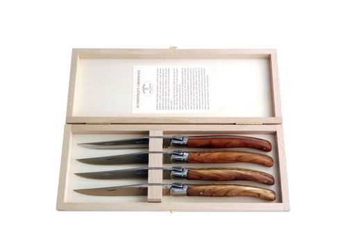 Coutellerie de l'Homme des Bois - Couteaux de table Laguiole gamme Premium