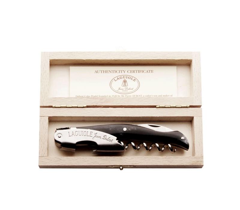 Laguiole Sommelier Buffalo Horn in Wooden Box