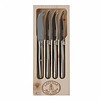 Laguiole Laguiole 4 Small Cheese Knives Stainless Steel in Display