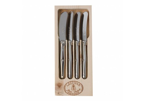 Laguiole Laguiole 4 Butter Knives Stainless Steel in Display