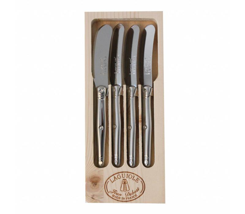 Laguiole 4 Butter Knives Stainless Steel in Display