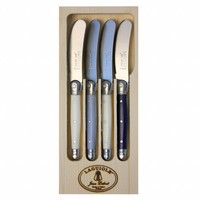 Laguiole 4 Butter Knives Nordic Mix in Display