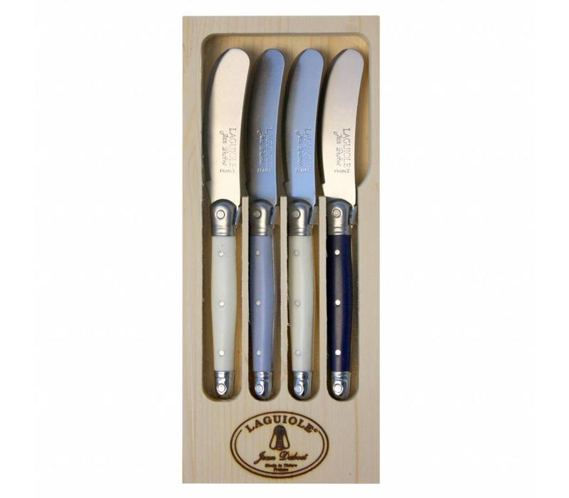 Laguiole 4 Butter Knives Nordic Mix in Display