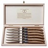 Laguiole Laguiole Premium 6 Steak Knives Oak wood