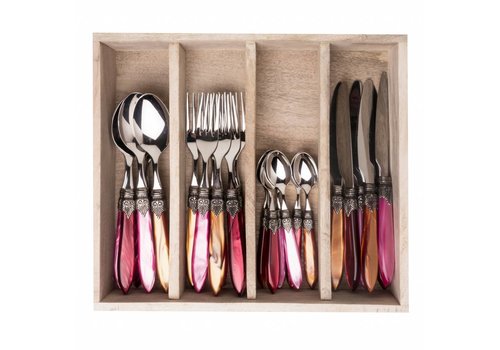 Murano Murano Dinercouvert – Voor 6 Personen– 'Fire Mix'