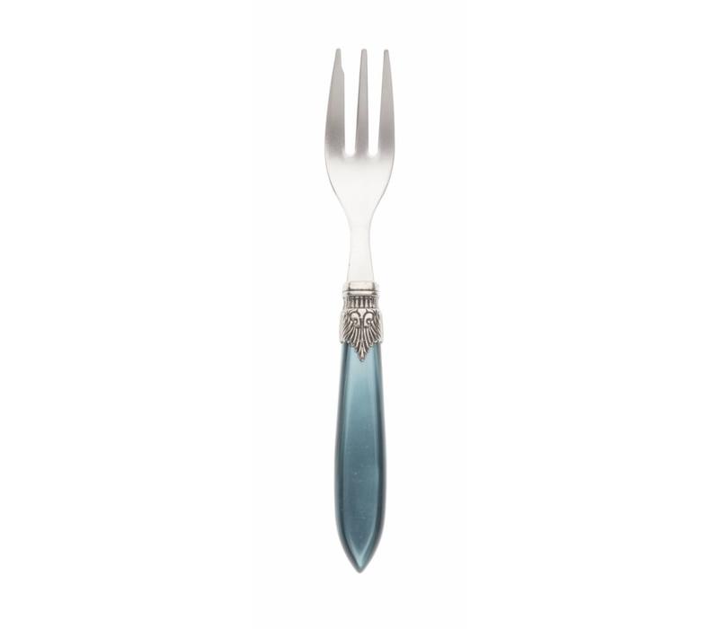 Murano Cake Fork Dark Green