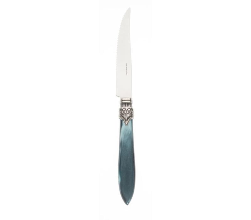 Steak Knife Murano, Dark Green